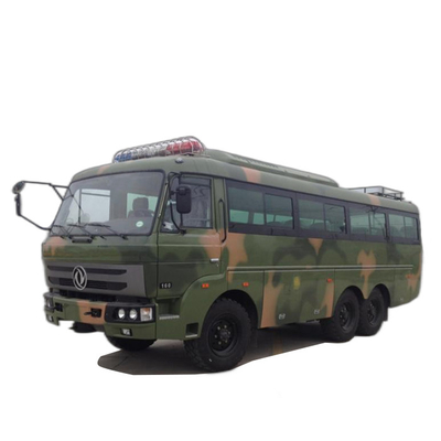 ऑफ रोड टायर सोल्जर्स ट्रांसपोर्ट बस मिलिट्री व्हीकल फॉरेस्ट 6x6 पैसेंजर बस 190HP 30 सीटें