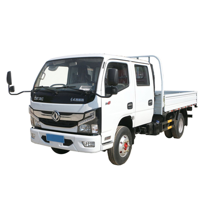 डबल केबिन कार्गो लाइट ट्रक 2 एक्सल 6 व्हीलर ट्रक कार्गो लाइट 125HP गैसोलीन