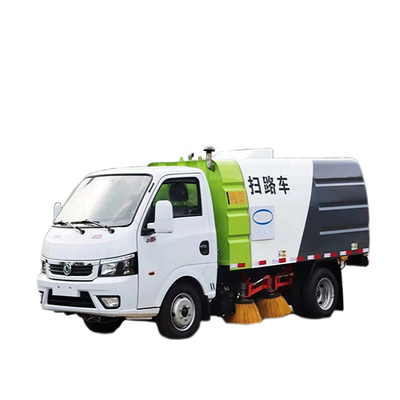 4x2 व्हील नगर स्वच्छता ट्रक गैसोलीन पावर 113hp मिनी रोड स्वीपर