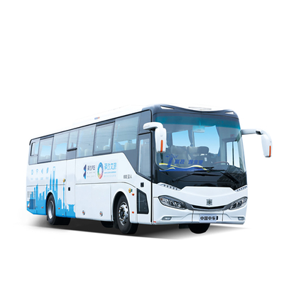 लेदर सीट्स के साथ आरामदायक टूरिस्ट ट्रैवल कोच बस इलेक्ट्रिक 256KM माइलेज