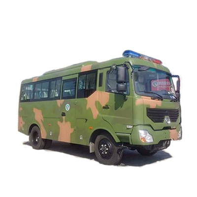 डीजल 170HP पावर कस्टम ऑफ रोड मिलिट्री व्हीकल्स 4x4 बस 6m बॉडी 17 सीट्स