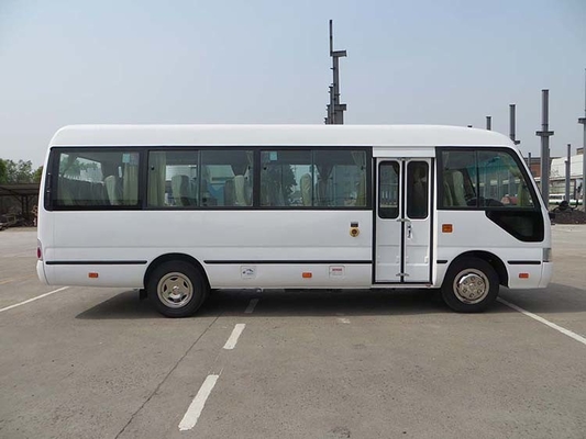 यूरो 2 उत्सर्जन मानक डीजल कोस्टर बस 7m 22 सीटें मैनुअल ट्रांसमिशन मिनी बस वैन