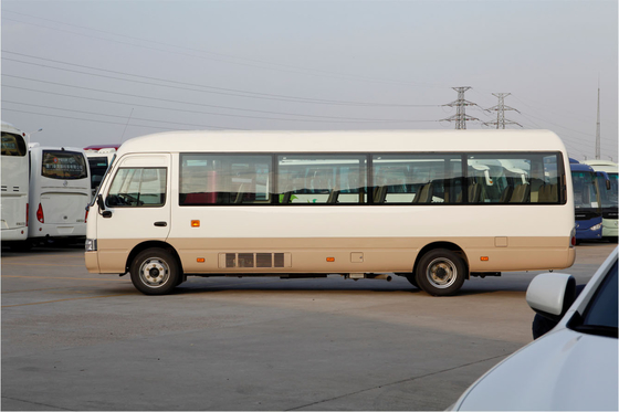 एलायंस ऑटोमैटिक ट्रांसमिशन कोस्टर बस 30 सीट्स 110km/H एक्सपोर्टिंग 7.7m कोच बस
