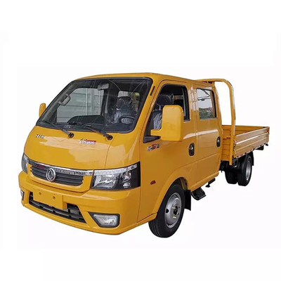 डोंगफेंग लाइट कार्गो ट्रक डबल कैब रो ट्रक बेड कार्गो लाइट्स 90Hp डीजल इंजन