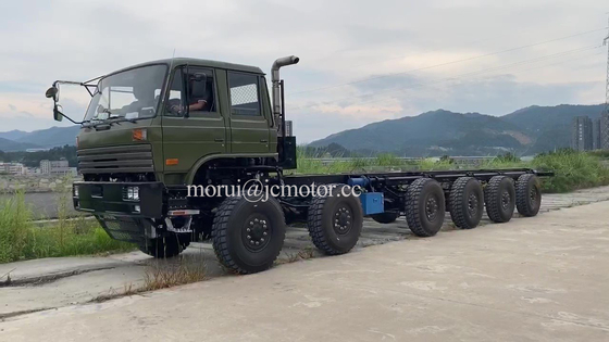 सैन्य 12 पहिया पूर्ण ड्राइव छह धुरी ऑफ रोड ट्रक चेसिस 12x12 ट्रांसपोर्टर इरेक्टर लांचर