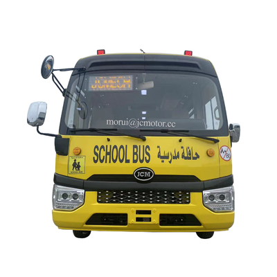 अनुकूलित 7 मीटर कोस्टर मॉडल स्कूल छात्र शटल बस Iveco चेसिस सिस्टम 100kw डीजल इंजन