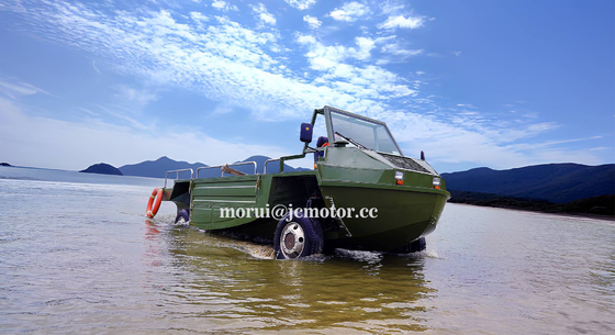 कस्टम ऑफ-रोड उभयचर वाहन 4WD 1000kg/10-व्यक्ति क्षमता हाइब्रिड और भूमि और पानी के लिए ईंधन संस्करण
