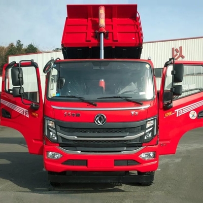 GVW 165HP डीजल इंजन ट्रक टिपर 4x2 18 टन डंप ट्रक व्हीलबेस 3550mm