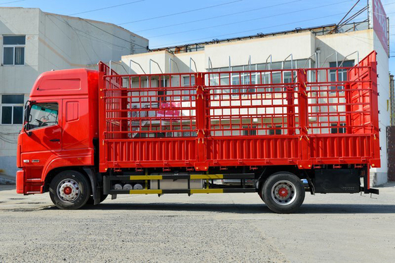 बाड़ वितरण कार्गो परिवहन ट्रक डोंगफेंग D9K 4x2 सिंगल रो