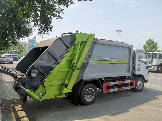 4x2 व्हील नगर कचरा ट्रक 3300 मिमी व्हीलबेस कचरा परिवहन ट्रक