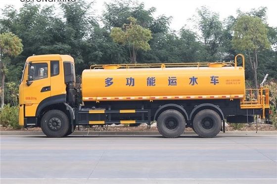 भारी 6x4 290HP नगर स्वच्छता ट्रक मैनुअल 9MT 20cbm स्प्रिंकलर वाहन