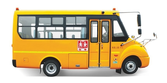 5m 10 - 19 यात्री छात्र शटल बस डीजल इंजन 68hp 2900mm व्हीलबेस